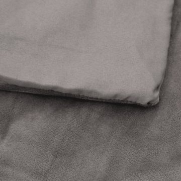 Einziehdecke, Gewichtsdecke mit Bezug Grau 135x200 cm 10 kg Stoff Bettdecke, vidaXL