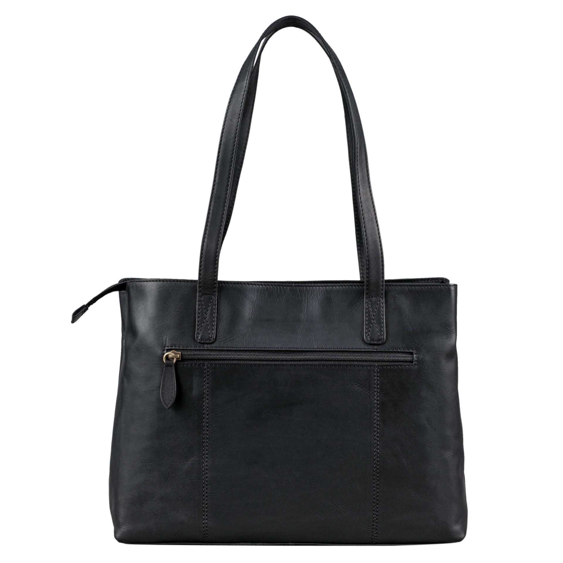 Benthill Henkeltasche Echt Leder Damen Tasche Handtasche Große Vintage Umhängetasche XL, Reißverschlussfach