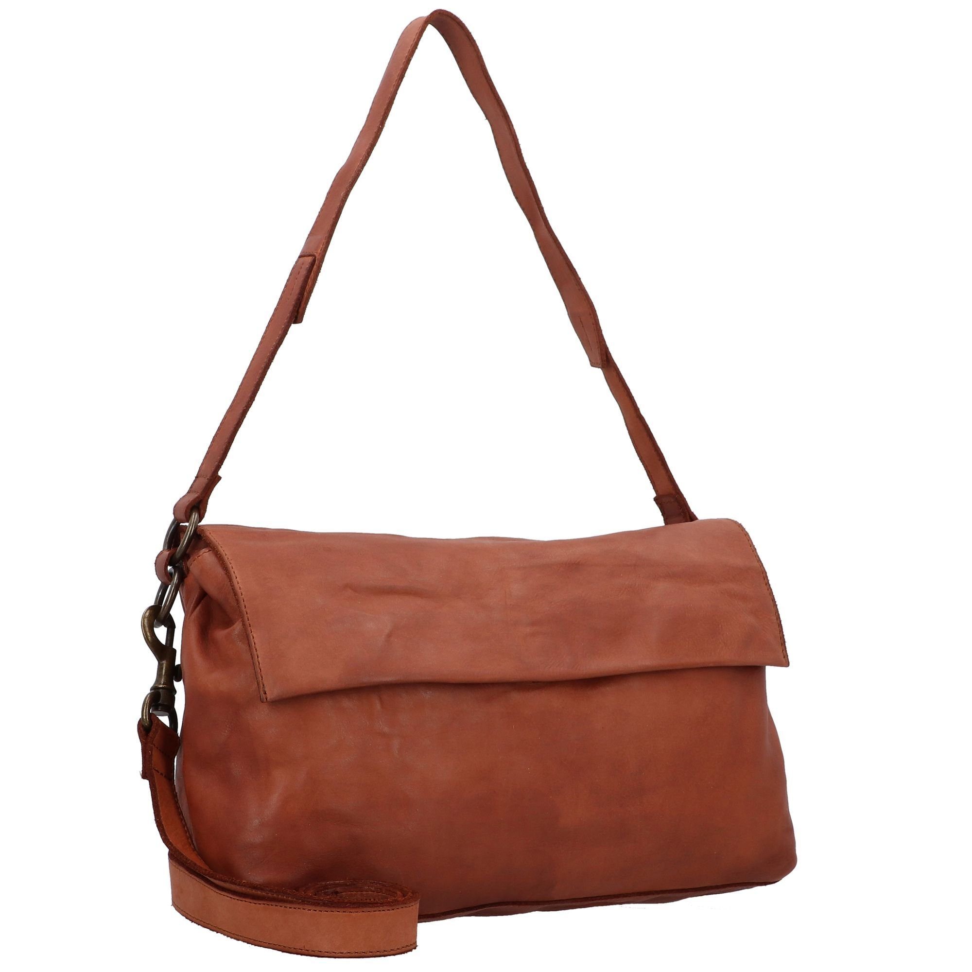 Harold's Schultertasche Submarine, cognac Leder