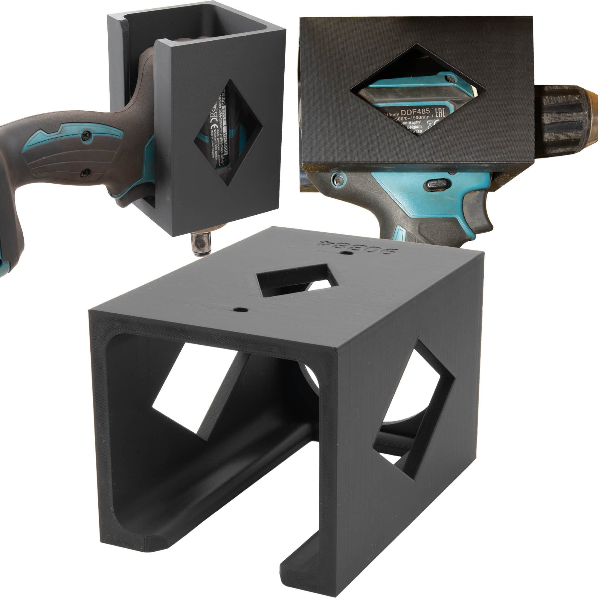 TSB Werk Werkzeughalter Wandhalter Akkuschrauber Universal Werkzeughalter, 1-tlg., Bohrmaschinenhalter, Halterung