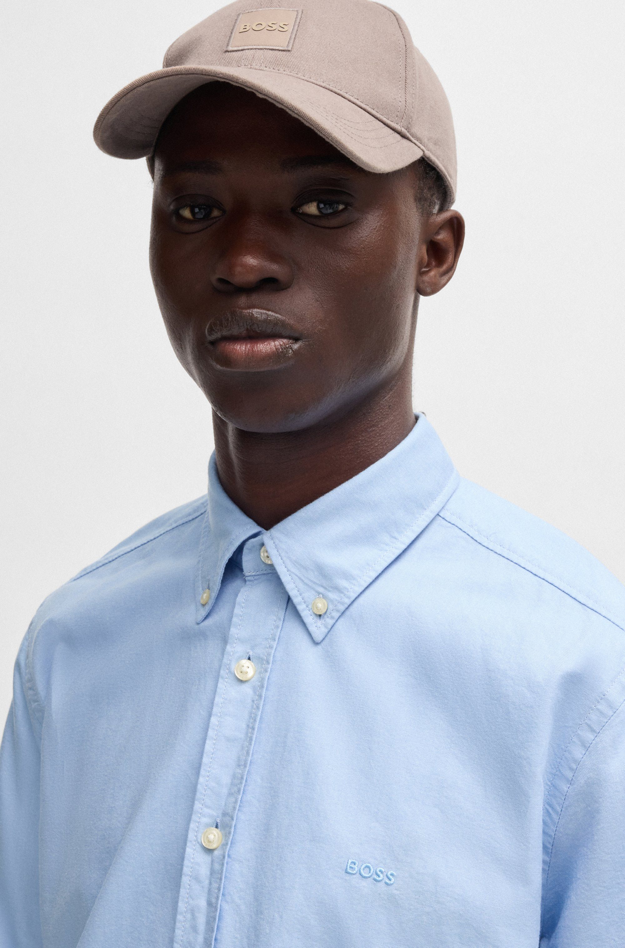 BOSS ORANGE Businesshemd Rickert mit Button-down-Kragen