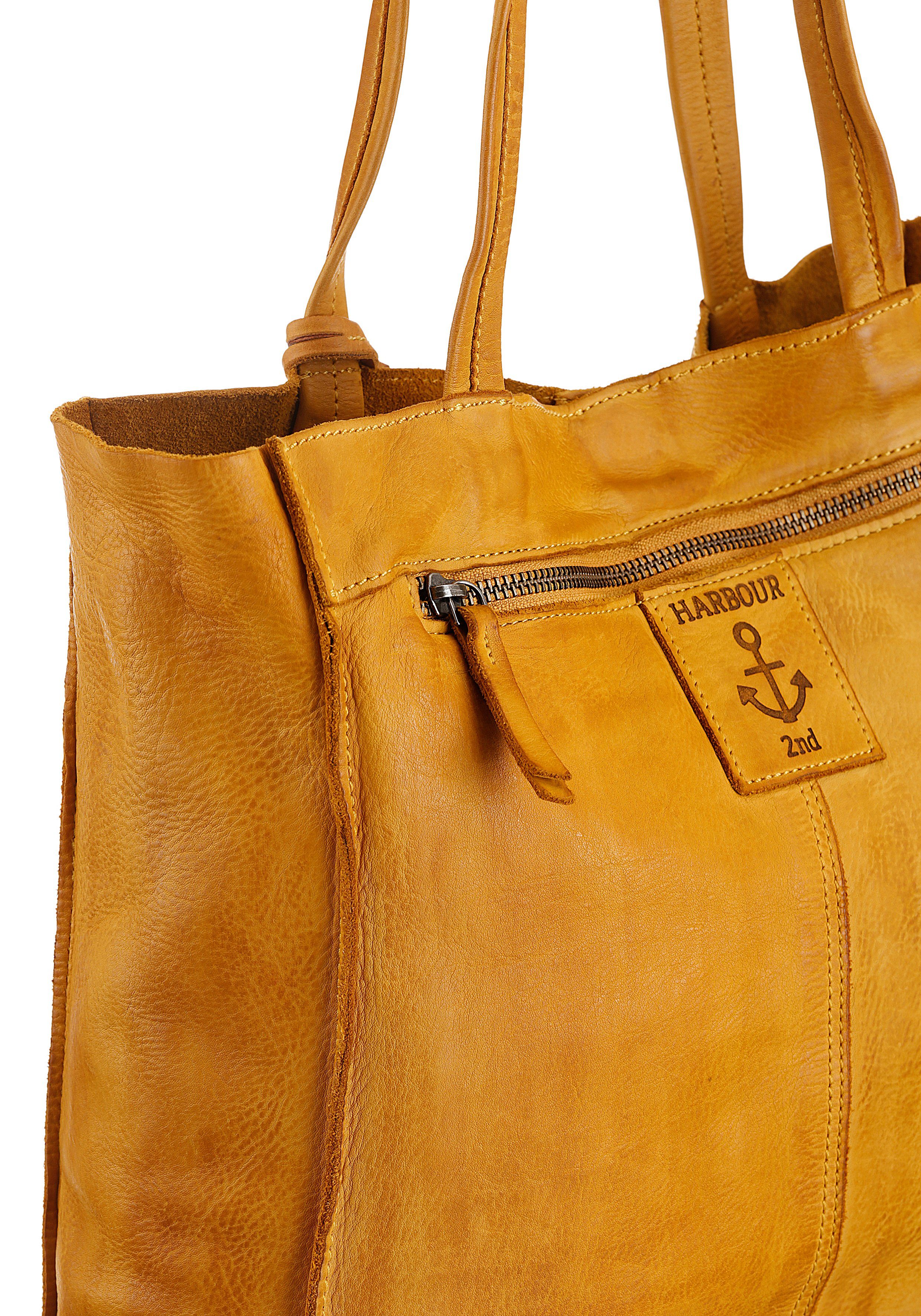 HARBOUR 2nd Shopper Elbe 1, Damen Schultertasche, Umhängetasche mit Schmuckanhänger