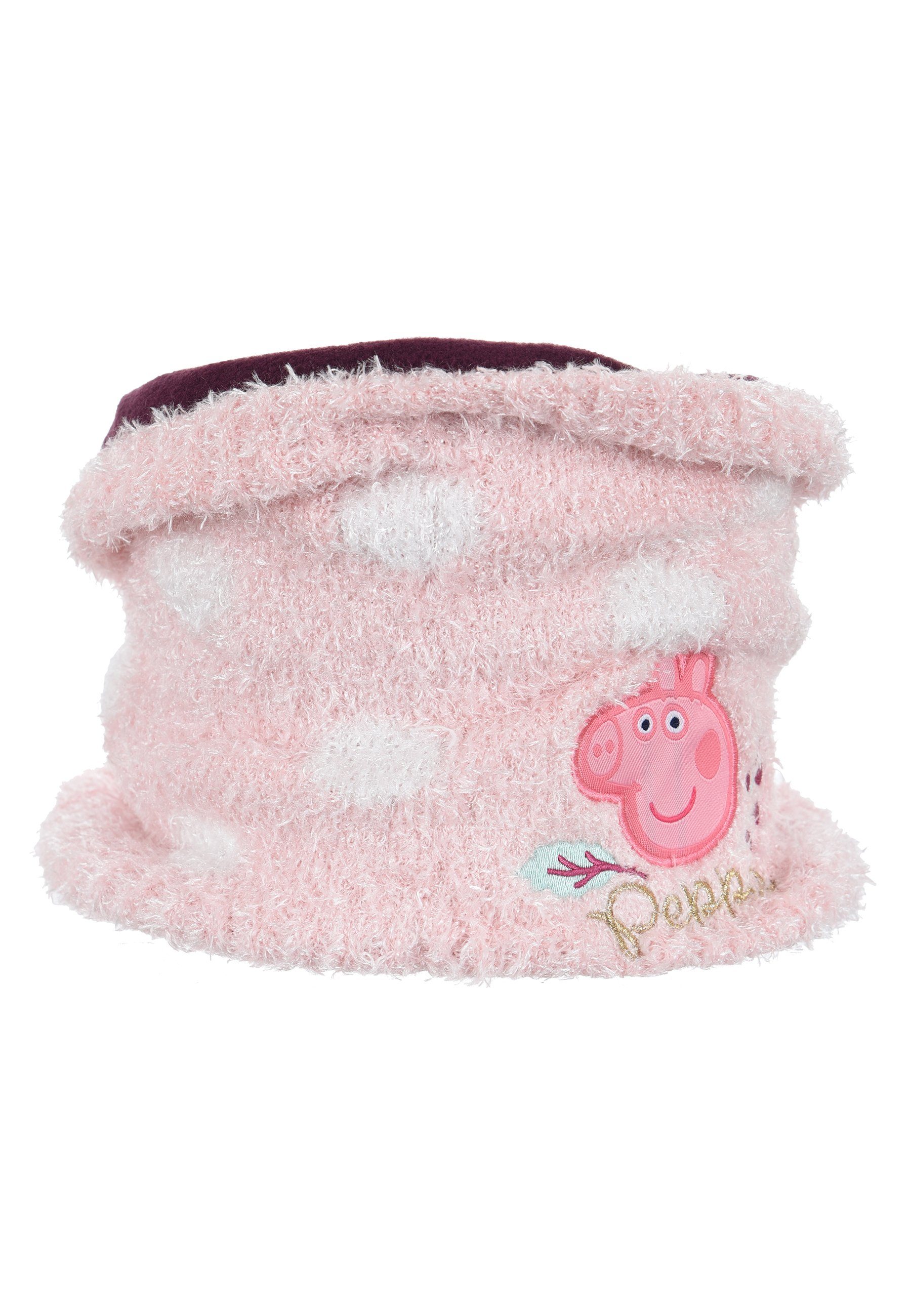 Peppa Pig Loop Kinder Mädchen Winter-Schal Schlauch-Schal Rosa