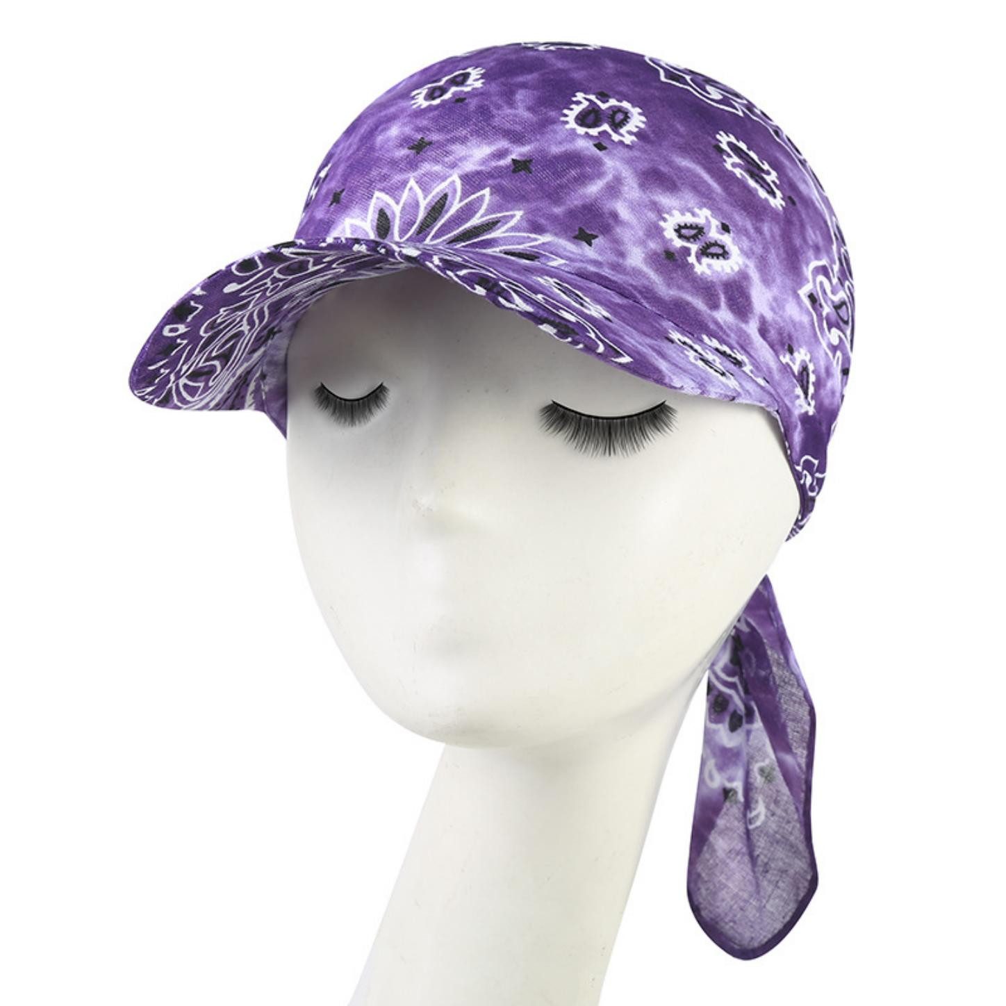 Coonoor Baseball Cap Bandana Cap mit Schleifenbindung Damen,leicht und weich