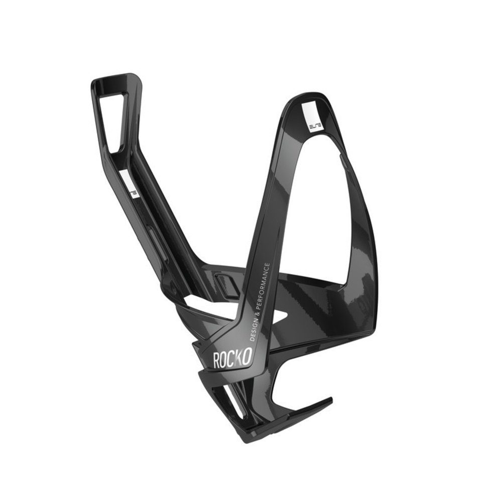 Elite Fahrrad-Flaschenhalter Trinkflaschenhalter Rocko Carbon, schwarz glanz/weiß, (0-St)