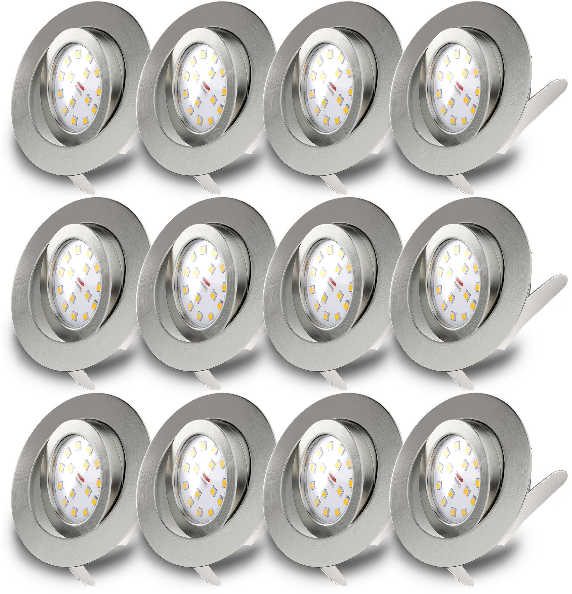B.K.Licht LED Einbauleuchte 12er Set Einbaustrahler, günstig online kaufen