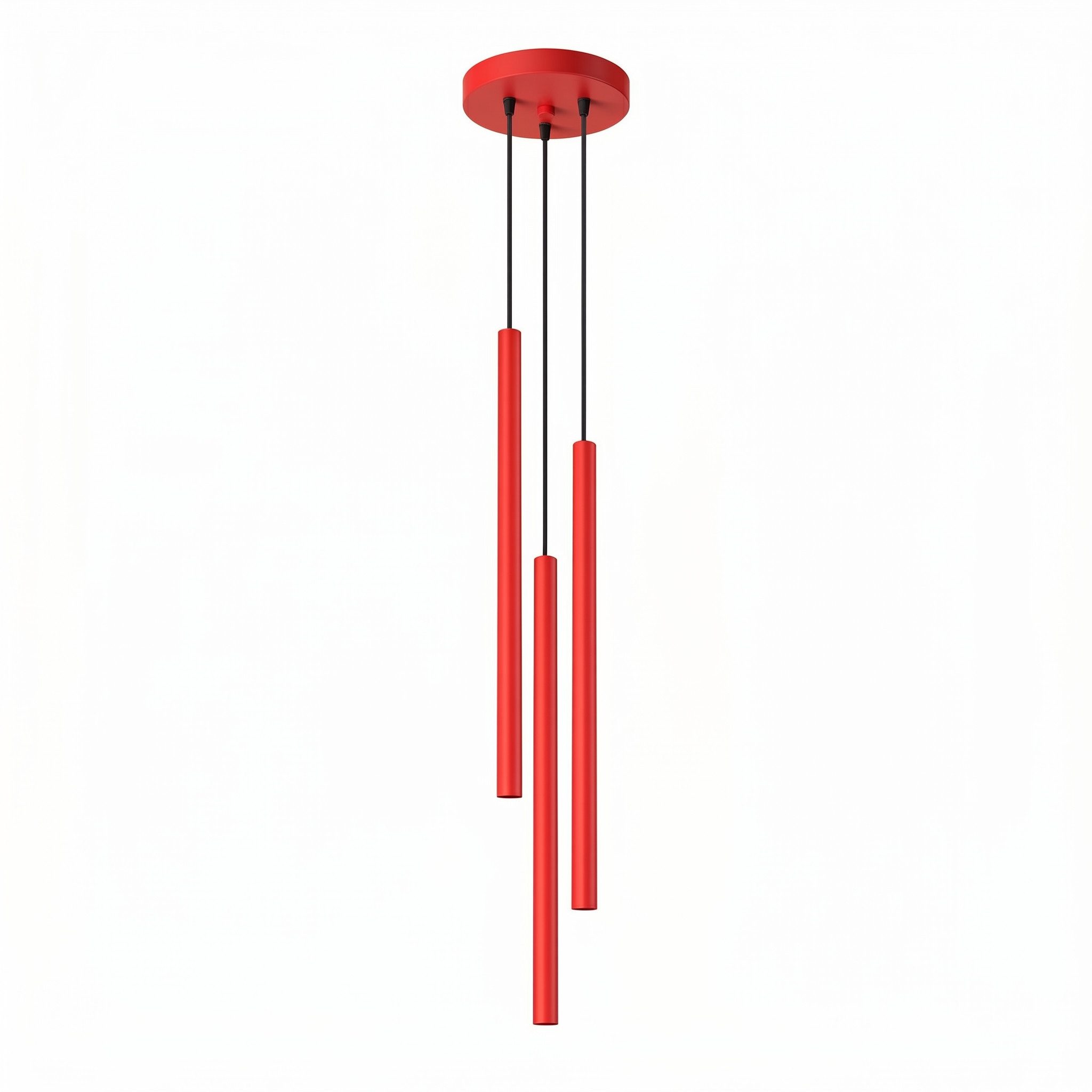 SOLLUX lighting Hängeleuchte Pendelleuchte PASTELO 3P rot, Nicht enthalten