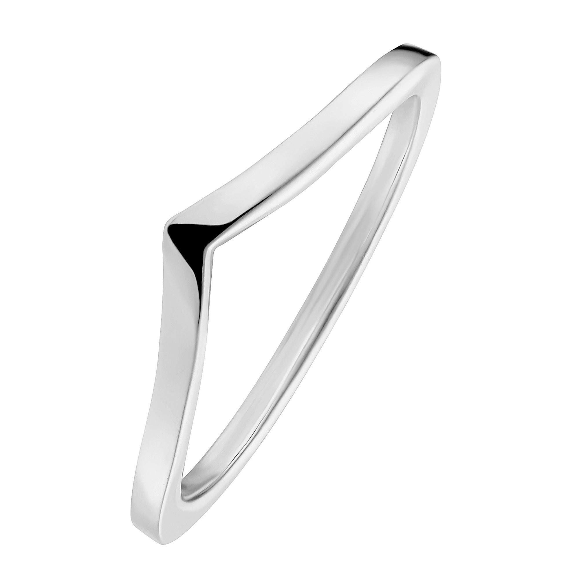 Heideman Fingerring Lia silberfarben poliert (Ring, 1-tlg., inkl. Geschenkverpackung), Schlichter Fingerring Frauen