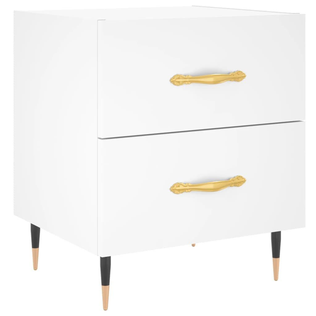 vidaXL Nachttisch Nachttisch Weiß 40x35x47,5 cm günstig online kaufen