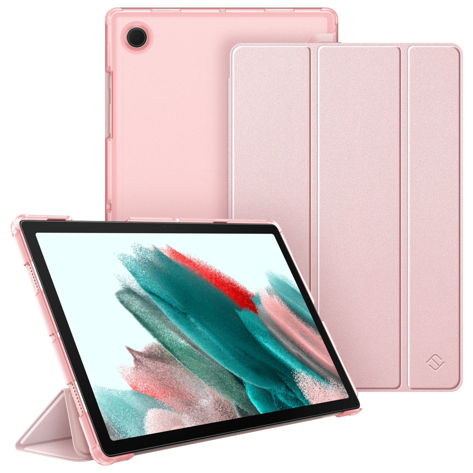 Fintie Tablet-Hülle für Samsung Galaxy Tab A8 10.5 Zoll 2022/2021 SM-X200/X205/X207 10.5 Zoll, Ultradünn Hülle mit Transparenter Rückseite Cover und Auto Schlaf/Wach