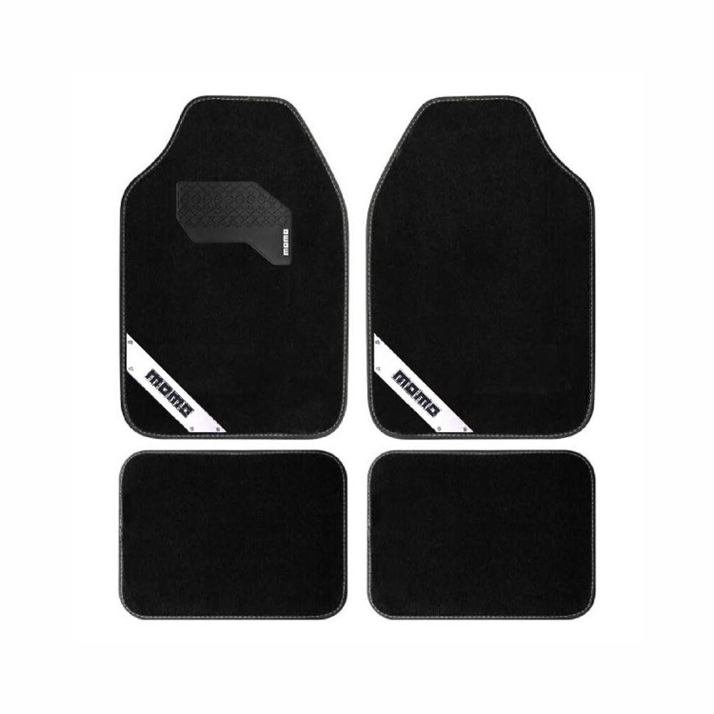 Momo Auto-Fußmatte Momo Versa Auto-Fußmatte MOMLCM012BW Universal Schwarz Weiß