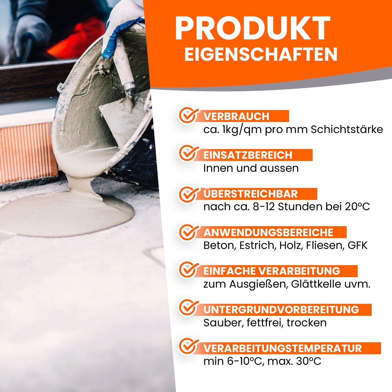 BEKATEQ Fugenmörtel BK-150EP Epoxidharzmörtel Reparaturmörtel, Set, Quarzsand, Harz, Härter, Epoxidharzmörtel, Reparatur-Mörtel, Gießharz Reparaturharz, Epoxidharz