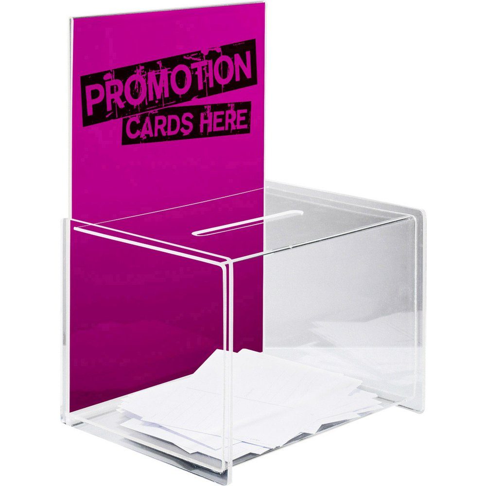 Aufbewahrungsbox Sigel Aktionsbox mit Einwurf VA150 Transparent (B x H x T) 225 x 310