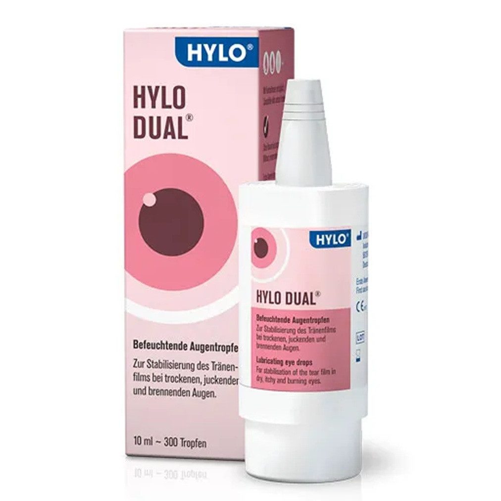 URSAPHARM Arzneimittel GmbH Augentropfen HYLO DUAL Augentropfen 10 ml, Befeuchtung und Linderung allergischer Symptome