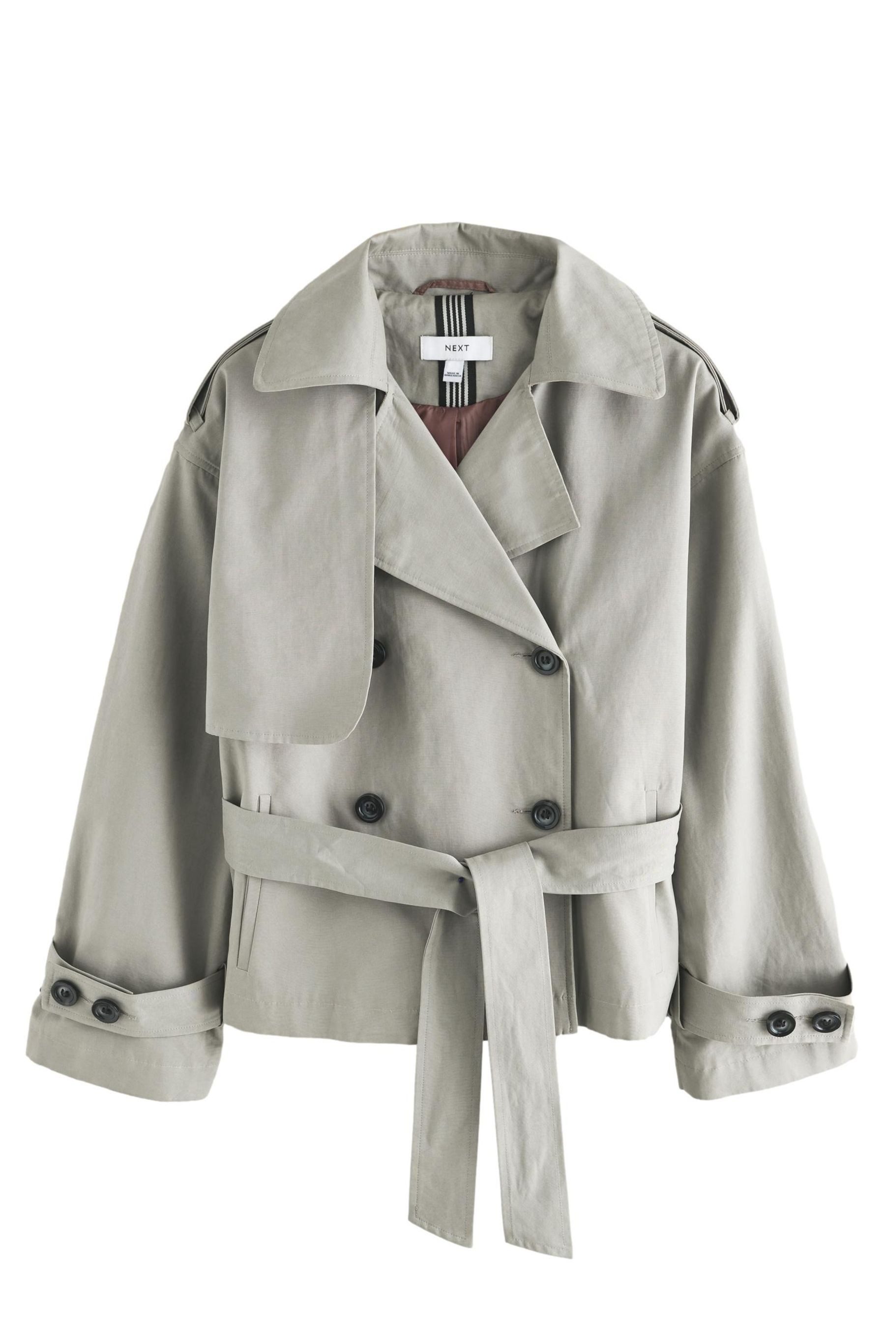 Next Kurzjacke Verkürzte Trenchjacke mit Gürtel (1-St) günstig online kaufen