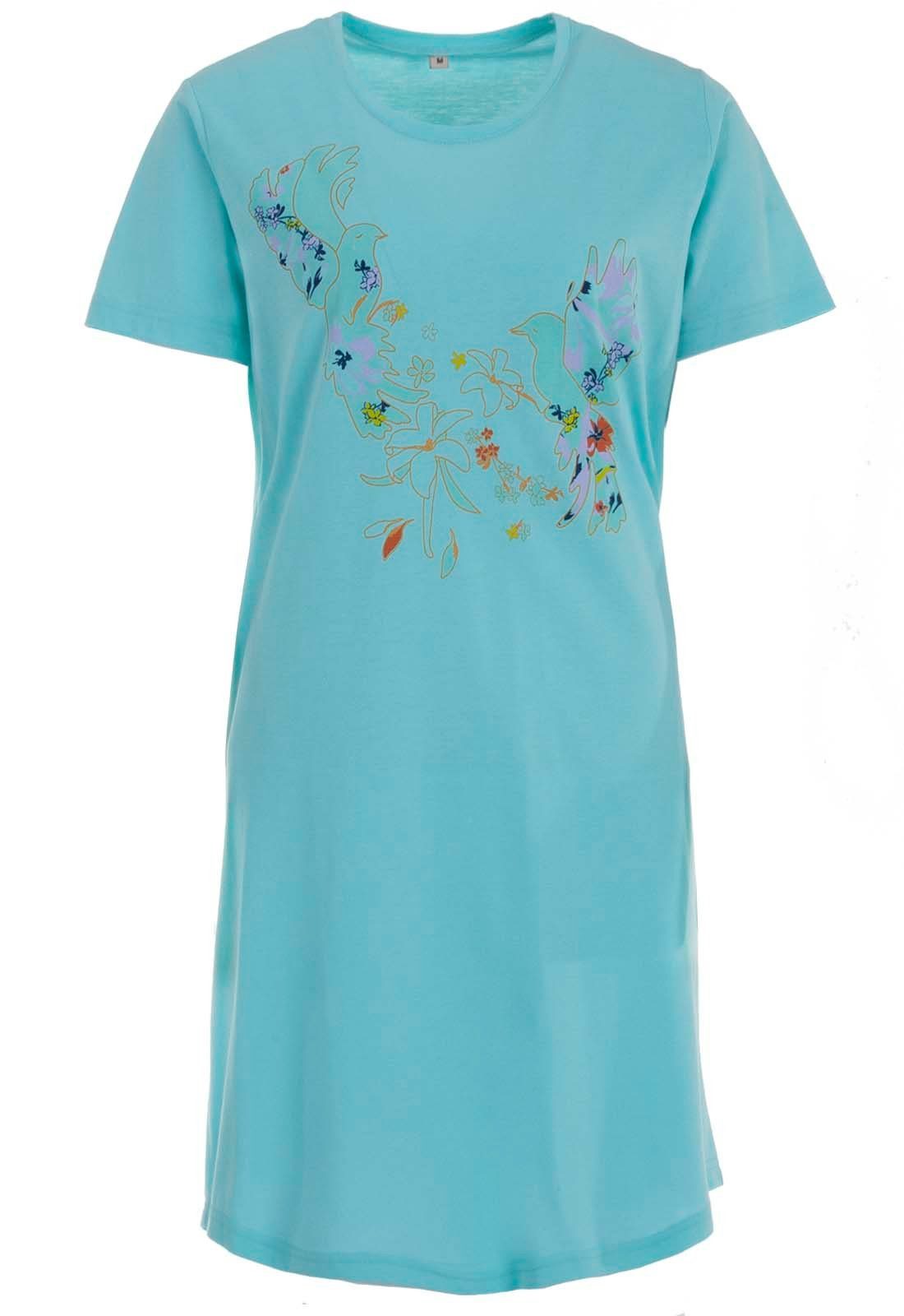 zeitlos Nachthemd Nachthemd Kurzarm - Birdie günstig online kaufen