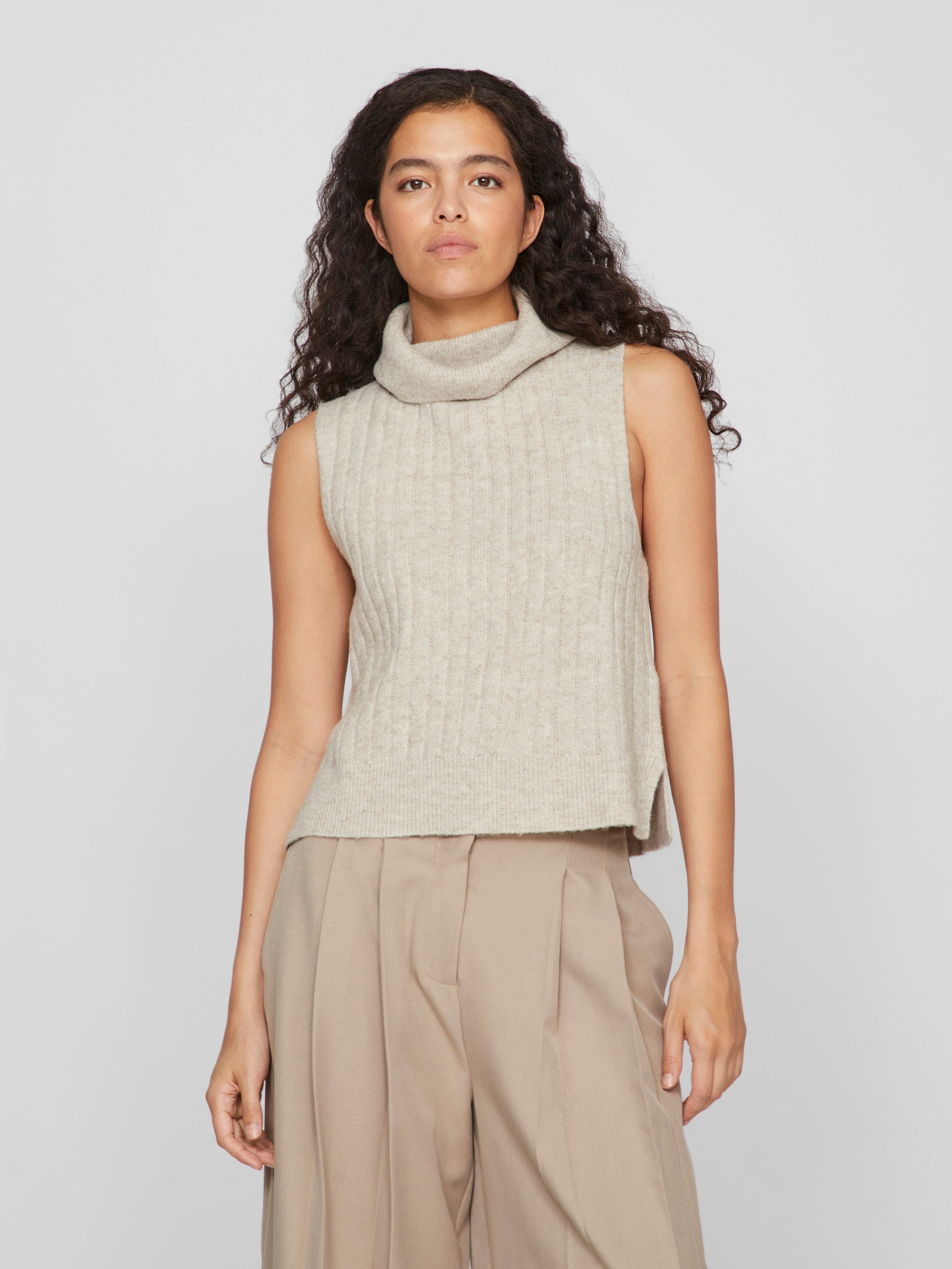 Pullunder VIBELUNA HIGH NECK S/L KNIT VEST-NOOS