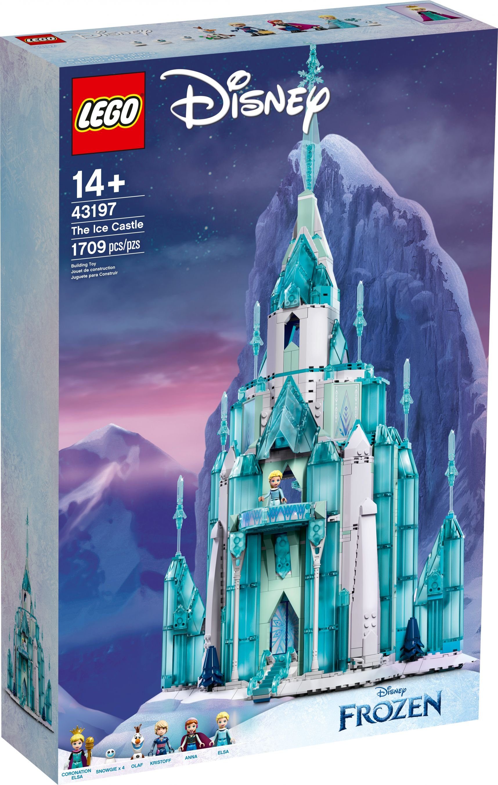 LEGO® Konstruktions-Spielset »Disney Princess Der Eispalast LEGO 43197  Frozen Schloss«, (1709 St)