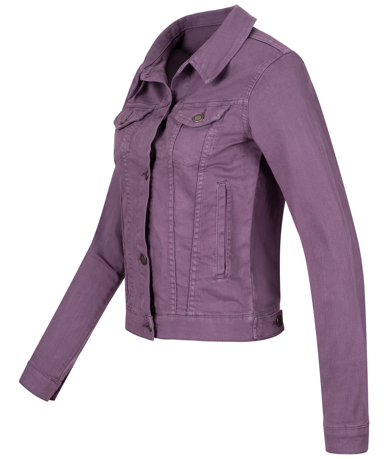 D-401 Denim Damen Jeansjacke Creek Rock Jeansjacke Violett