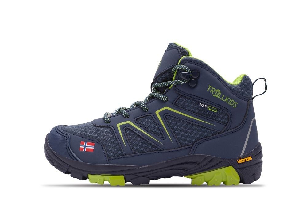 TROLLKIDS Skarvan Hiker Mid, blau Outdoorschuh