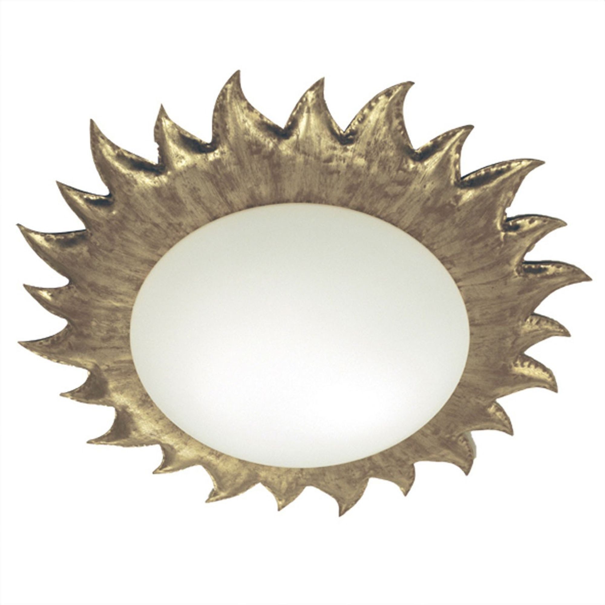 Holländer Deckenleuchte 3-flammig Sole Grande Eisen-Glas Gold