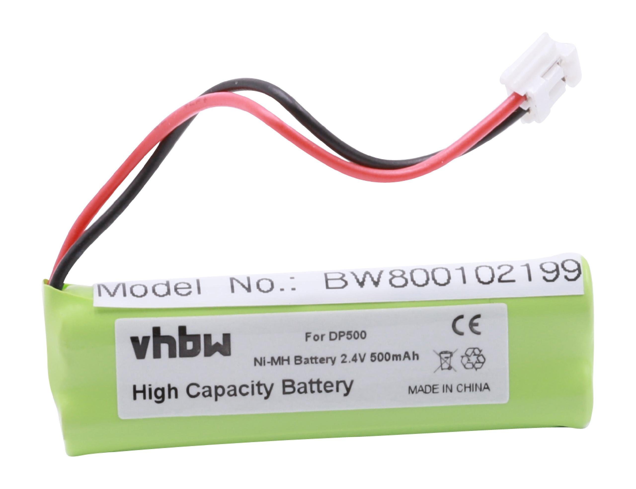 Akku passend für Medion MD82622, MD82973, MD83001, MD83022, MD83024, MD83091, MD83166, MD83173 Festnetz & DECT (500mAh, 2,4V, NiMH) 500 mAh