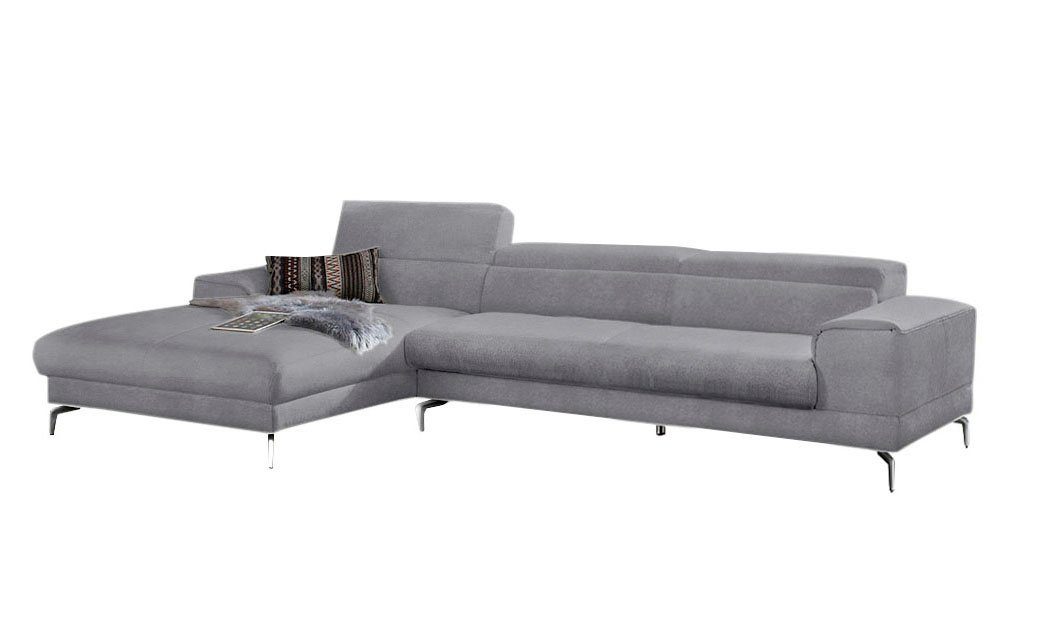 W.SCHILLIG Ecksofa piedroo, Designsofa mit tollem Sitzkomfort, elegant und bequem, L-Form, Kopfteilverstellung, wahlweise mit Sitztiefenverstellung, Breite 343cm