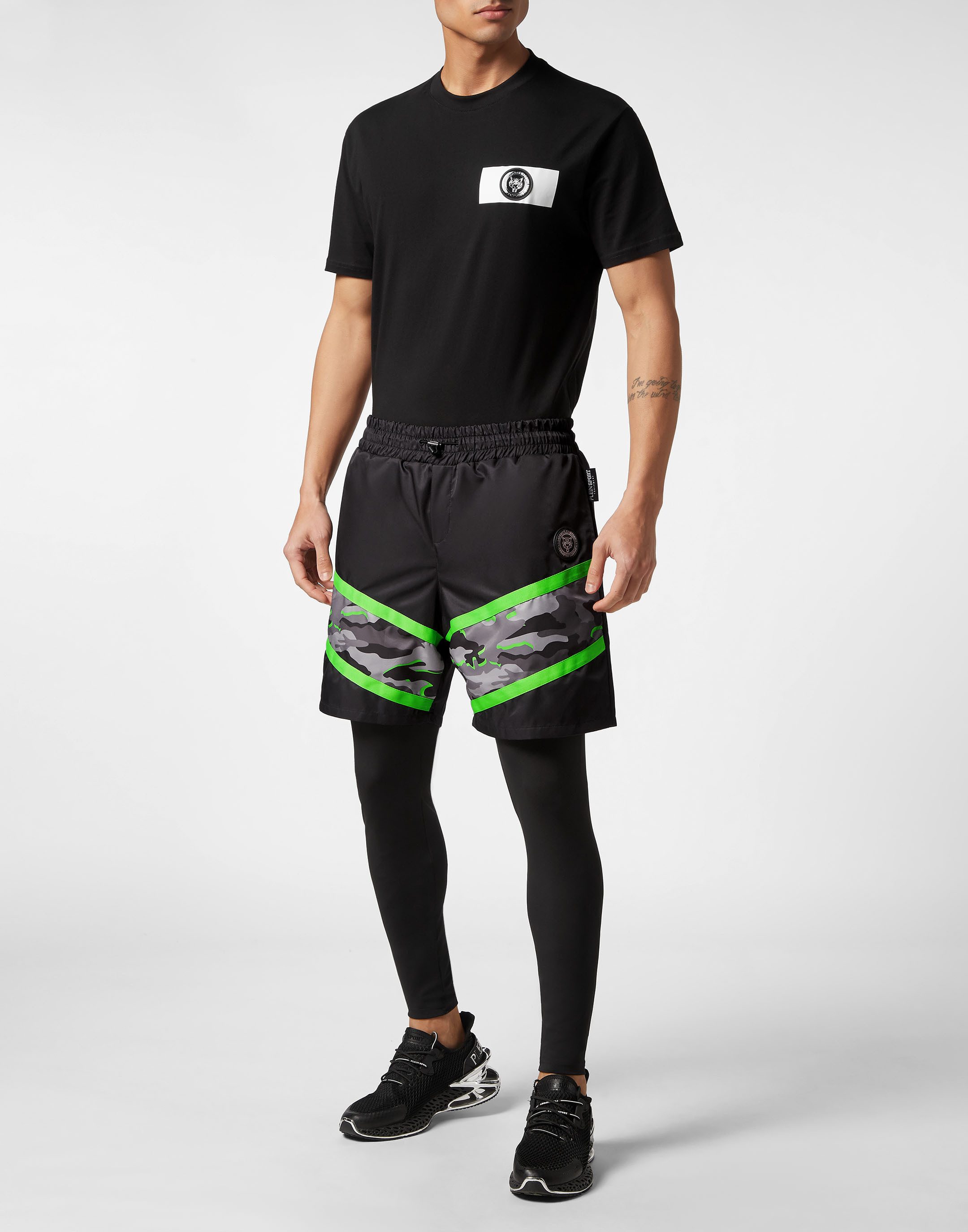 PLEIN SPORT Sporthose Camouflage