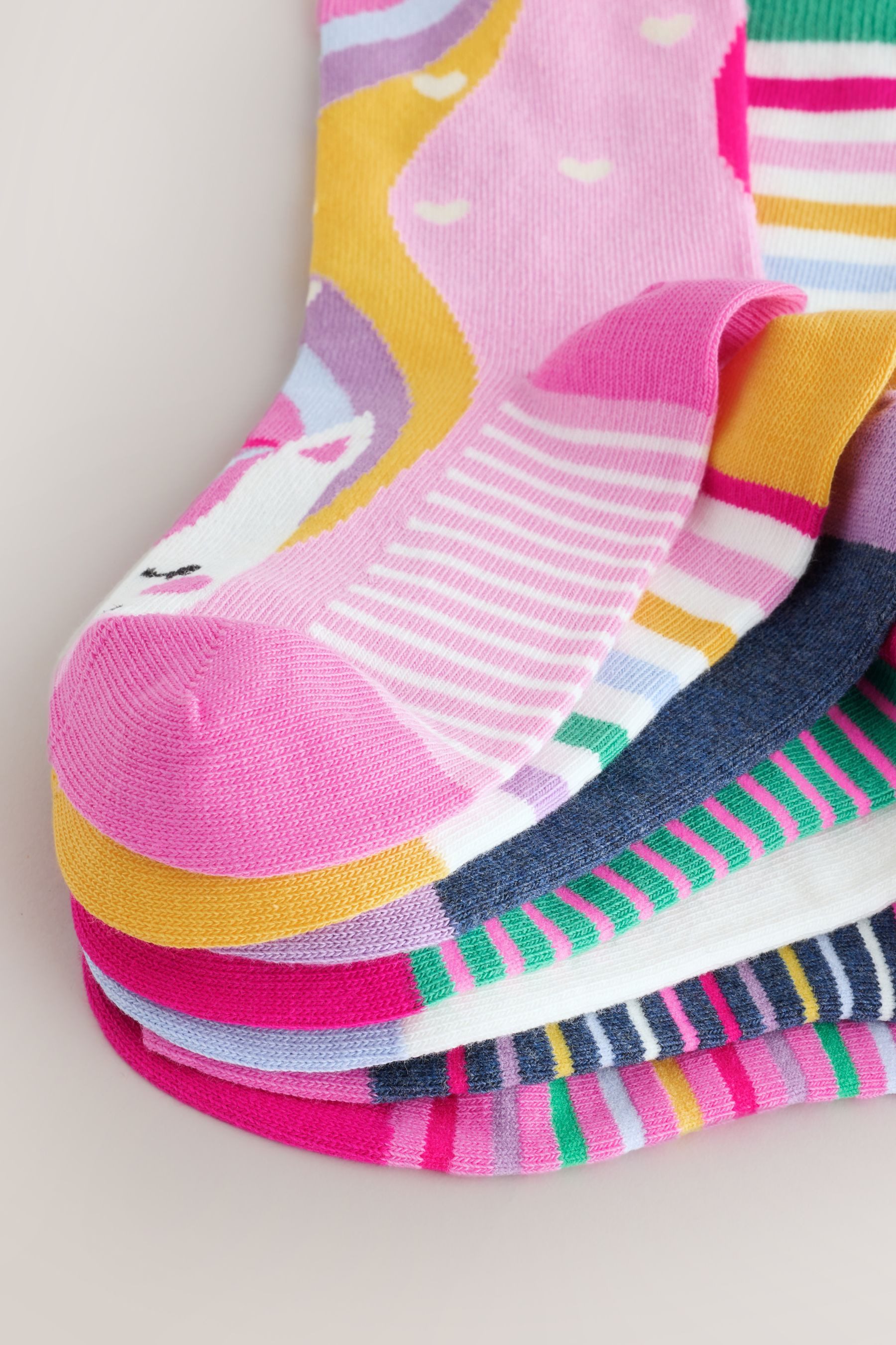 Next Kurzsocken 7er Pack Söckchen mit Baumwolle und Einhornmotiv (7-Paar)