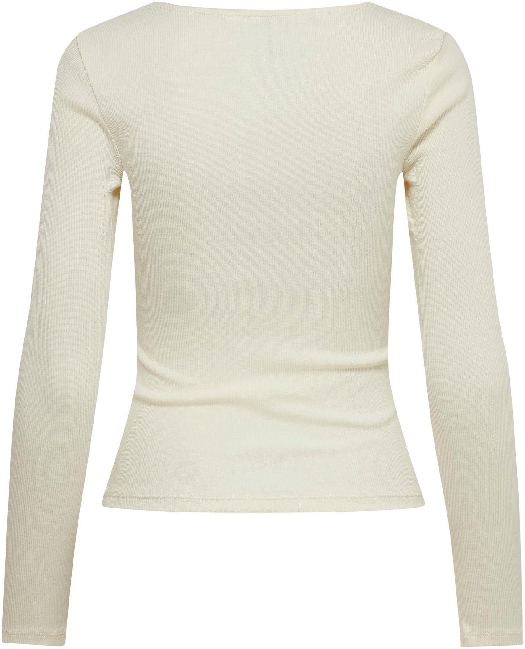 Damen Shirts Only Langarmshirt ONLNESSA L/S PLACKET TOP