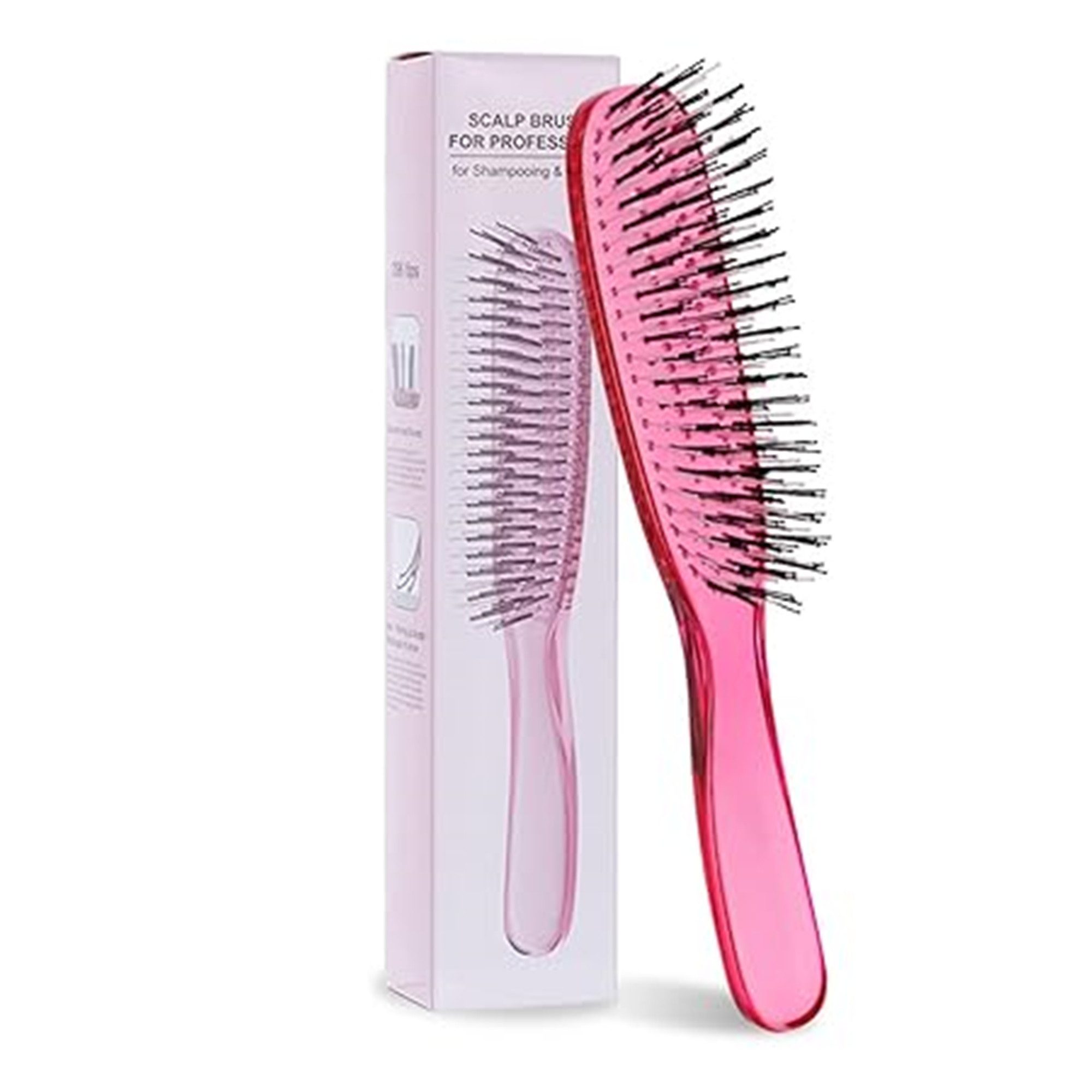 Forrlite Haarbürste Zauberbürste Brombeer, Hochwertige Scalp Brush für sanftes, Entwirren ohne Ziepen. Ideal für Damen und Herren, geeignet für nasses und trockenes Haar., Farbe: Lila