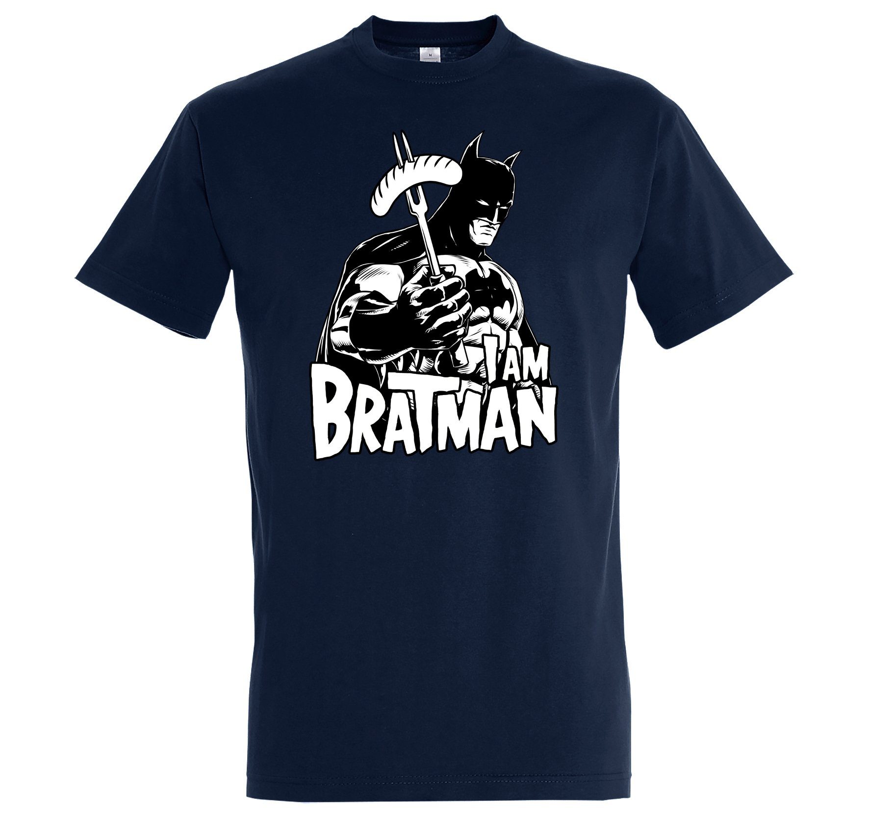 Youth Designz T-Shirt Herren lustigem Spruch Navyblau Bratman T-Shirt mit