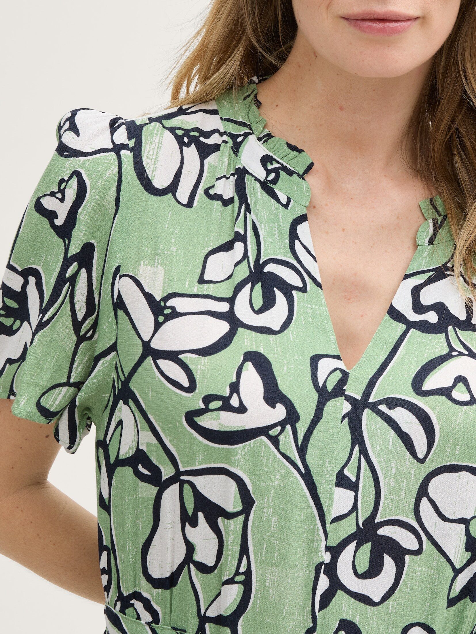 TOM TAILOR Sommerkleid Kleider & Jumpsuits Maxi-Kleid mit Muster