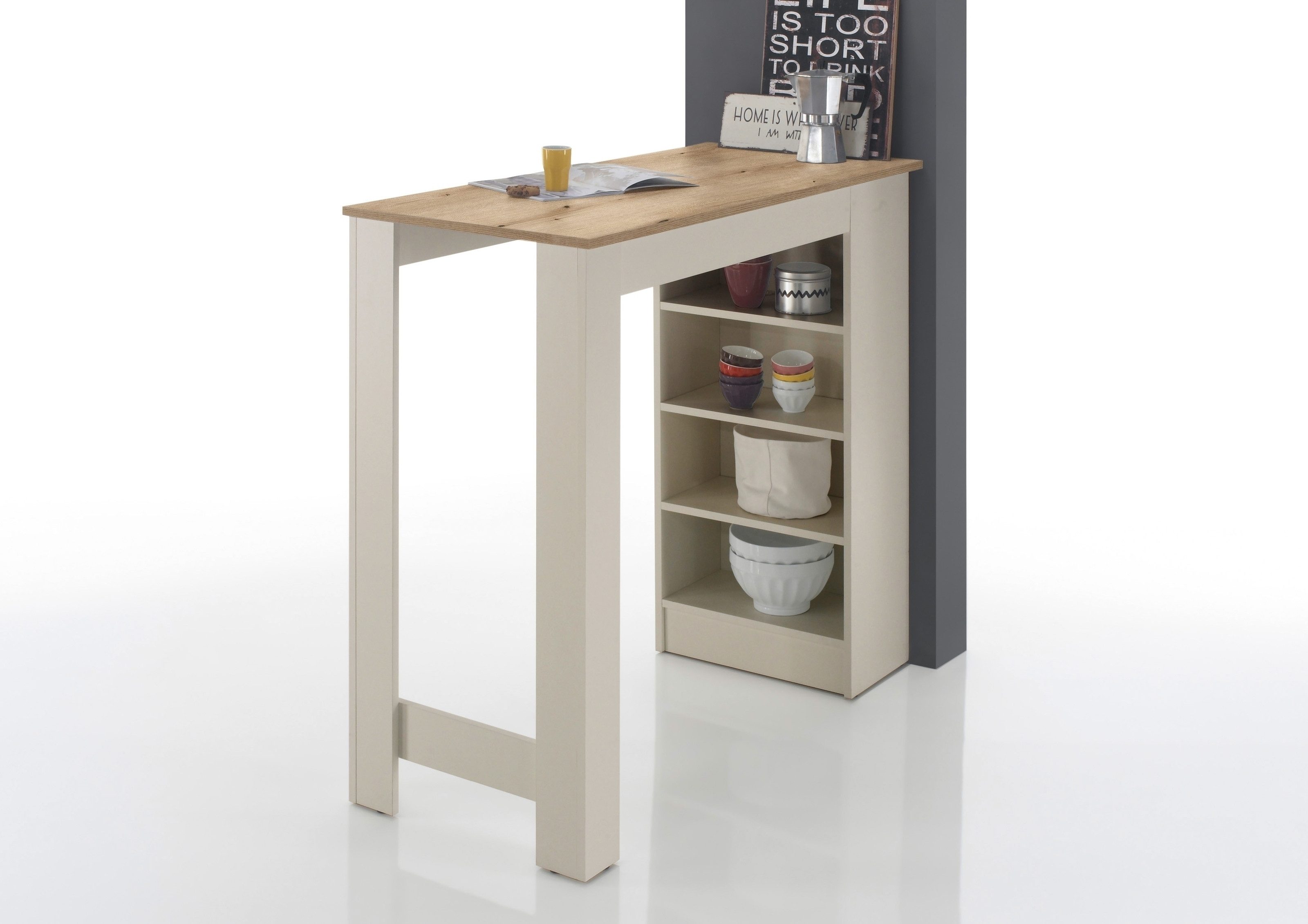 Stolkom Sp.z.o.o. Bartisch in Evoke Eiche Dekor, kaschmir - 115x103x50cm (BxHxT)