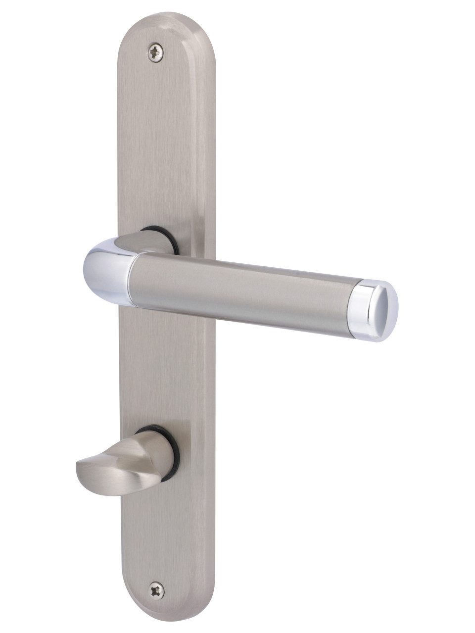 Alpertec Zimmertür Alpertec WC-Langschildgarnitur Sabine Messing