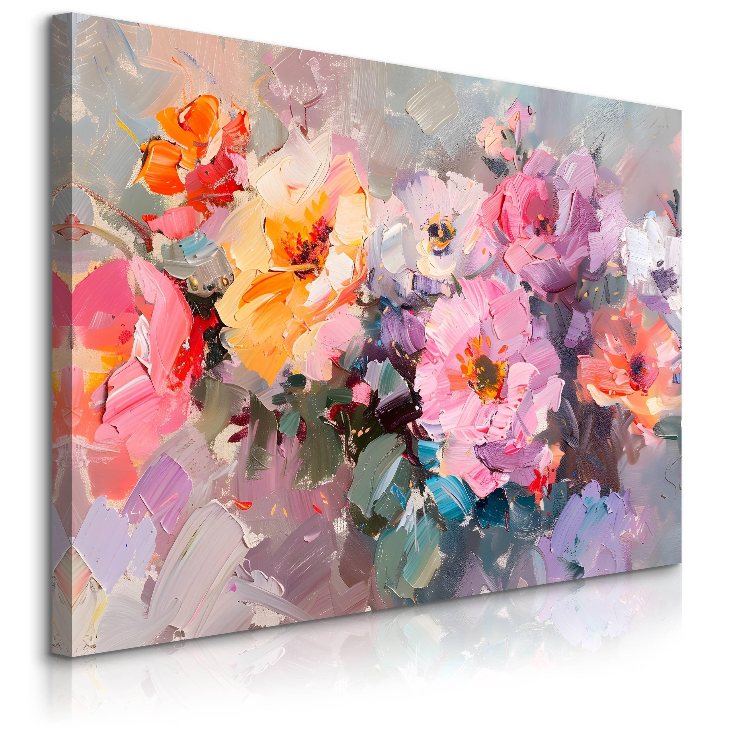 Muralo Leinwandbild Natur – Leinwandbild Wandbild Kunstdruck Wohnzimmer, Blumen (1 St), Moderne Wanddeko – Blumen – Aufhängfertig, 30 x 20 cm, aufhängefertig