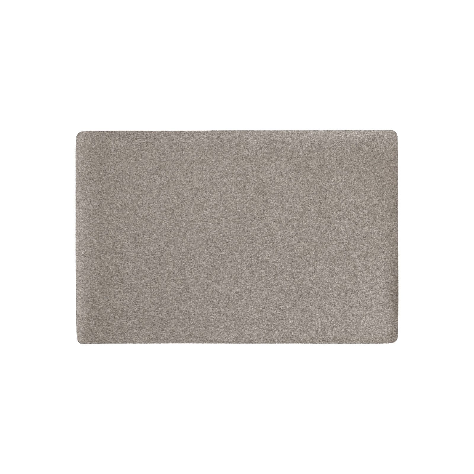 Zeller Present Platzset Platzdeckchen 1 Stück Kunstleder Metallic Taupe, (Stück, 1-St., 1 Platzdeckchen), Platzmatte Tischset