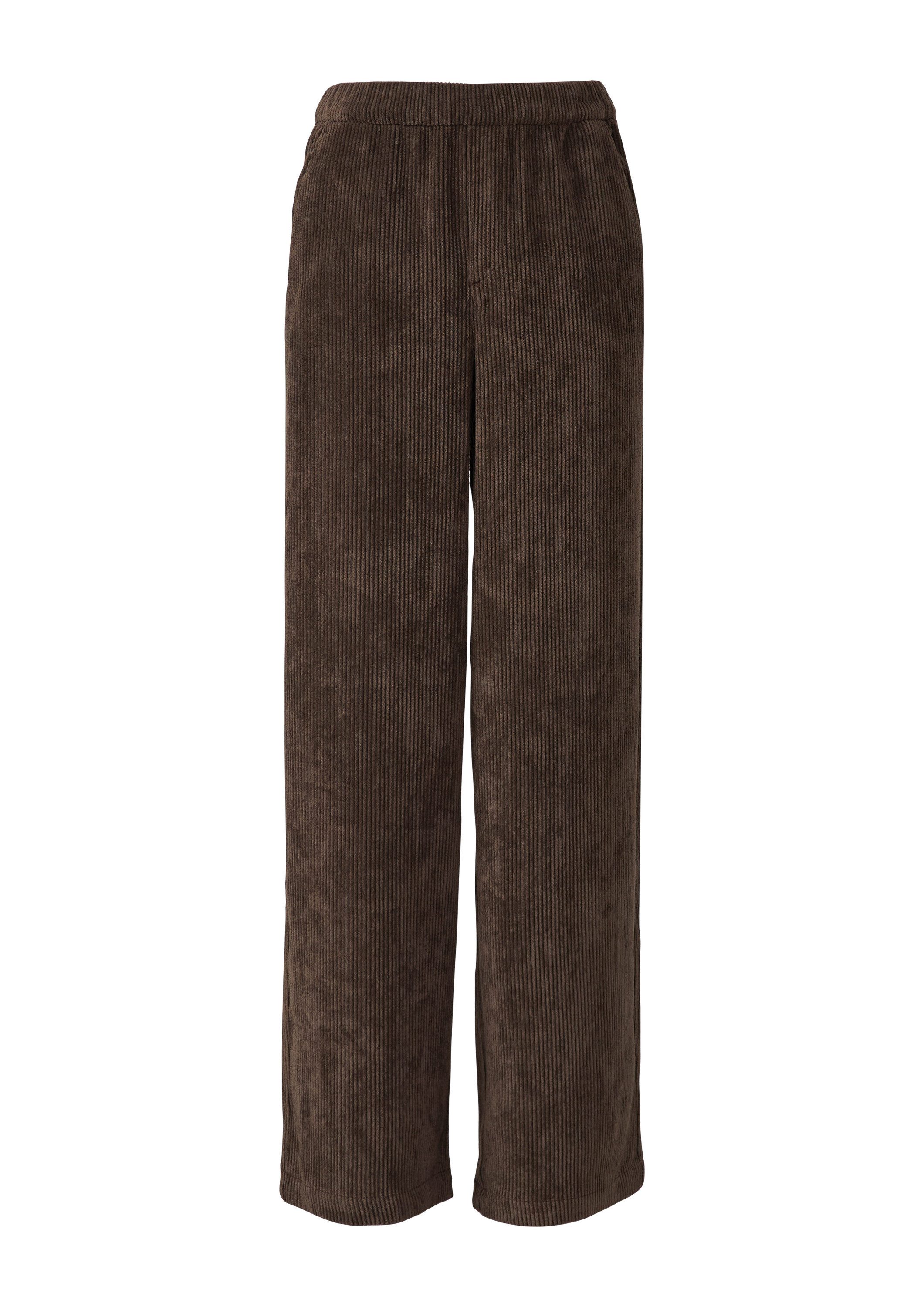 s.Oliver Chinos Hose Cordhose mit Elastikbund und Wide Leg günstig online kaufen