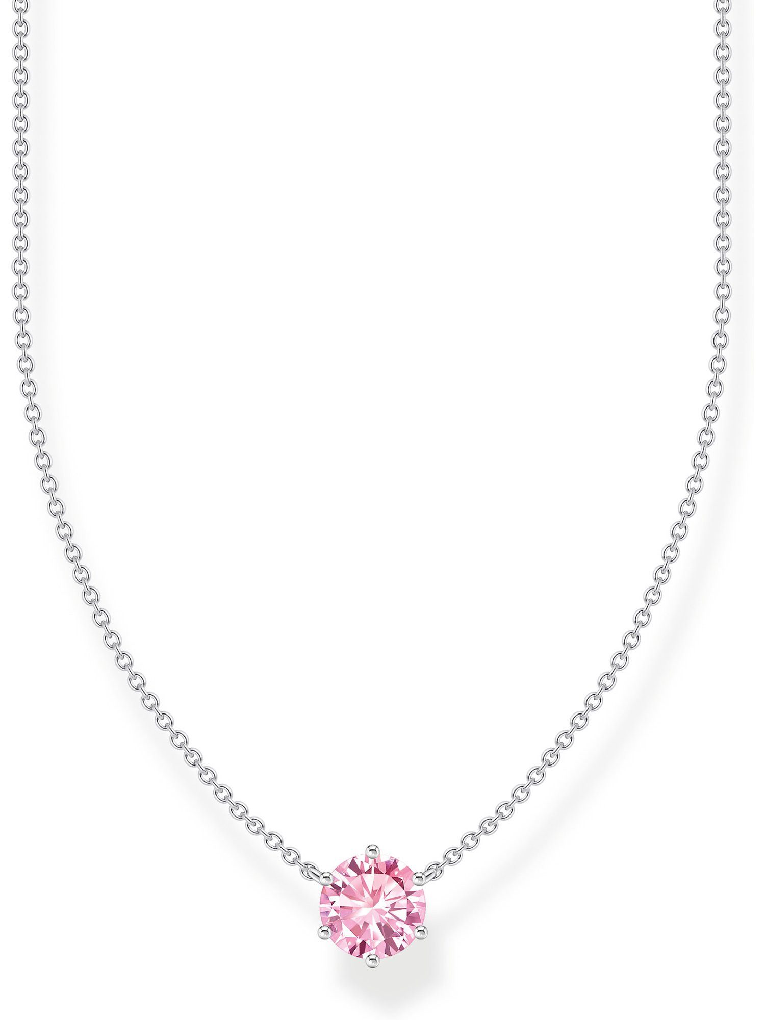 Silberkette Thomas Sabo Damen-Kette 925er Silber Zirkonia