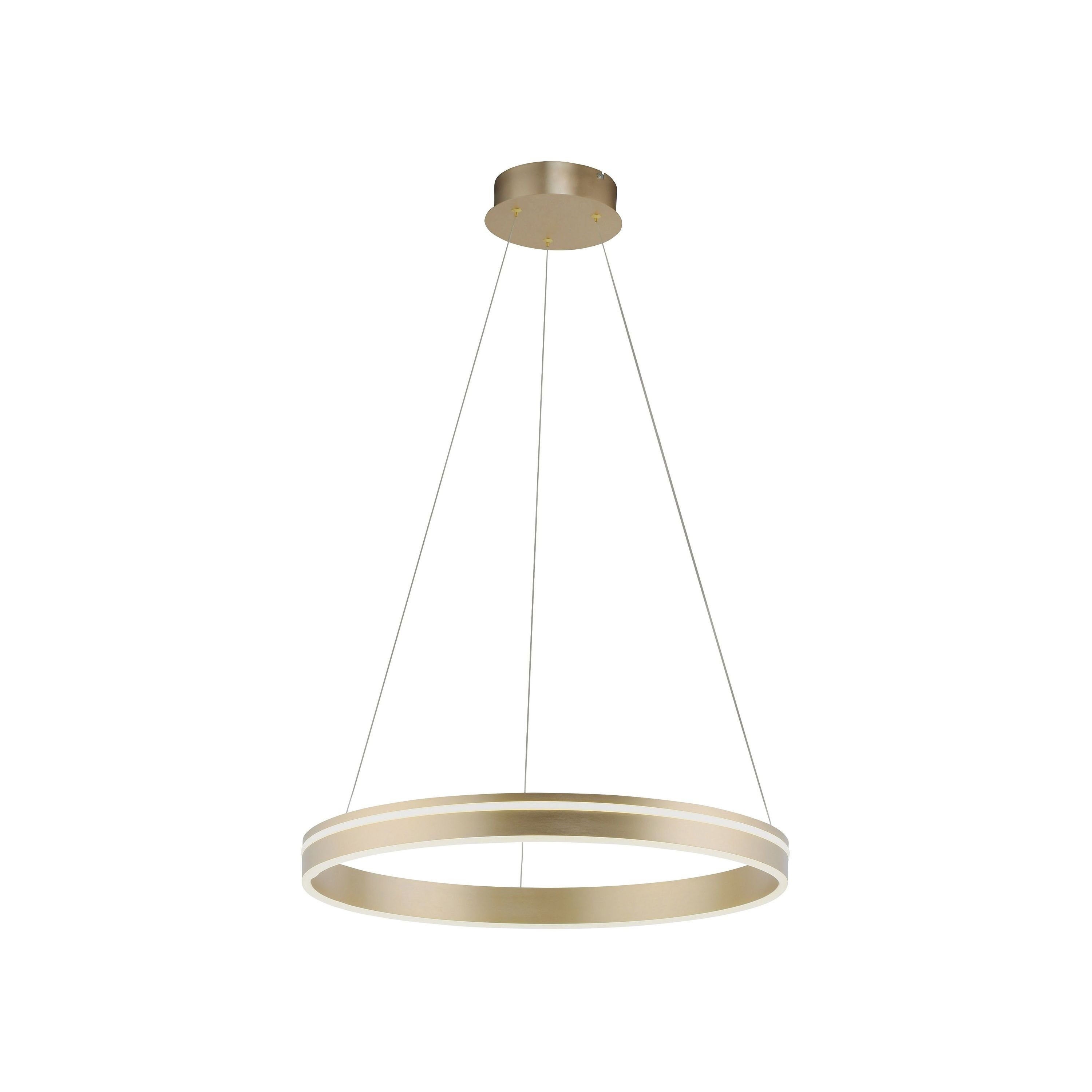 Paul Neuhaus Pendelleuchte Paul Neuhaus Pendelleuchte LBH 59x59x120 cm gold Hängelampe, Warmweiß