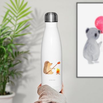 Mr. & Mrs. Panda Thermoflasche Igel Grillen - Weiß - Geschenk, Spruch, Tiere, Edelstahl, lustige Spr, Einzigartige Geschenkidee