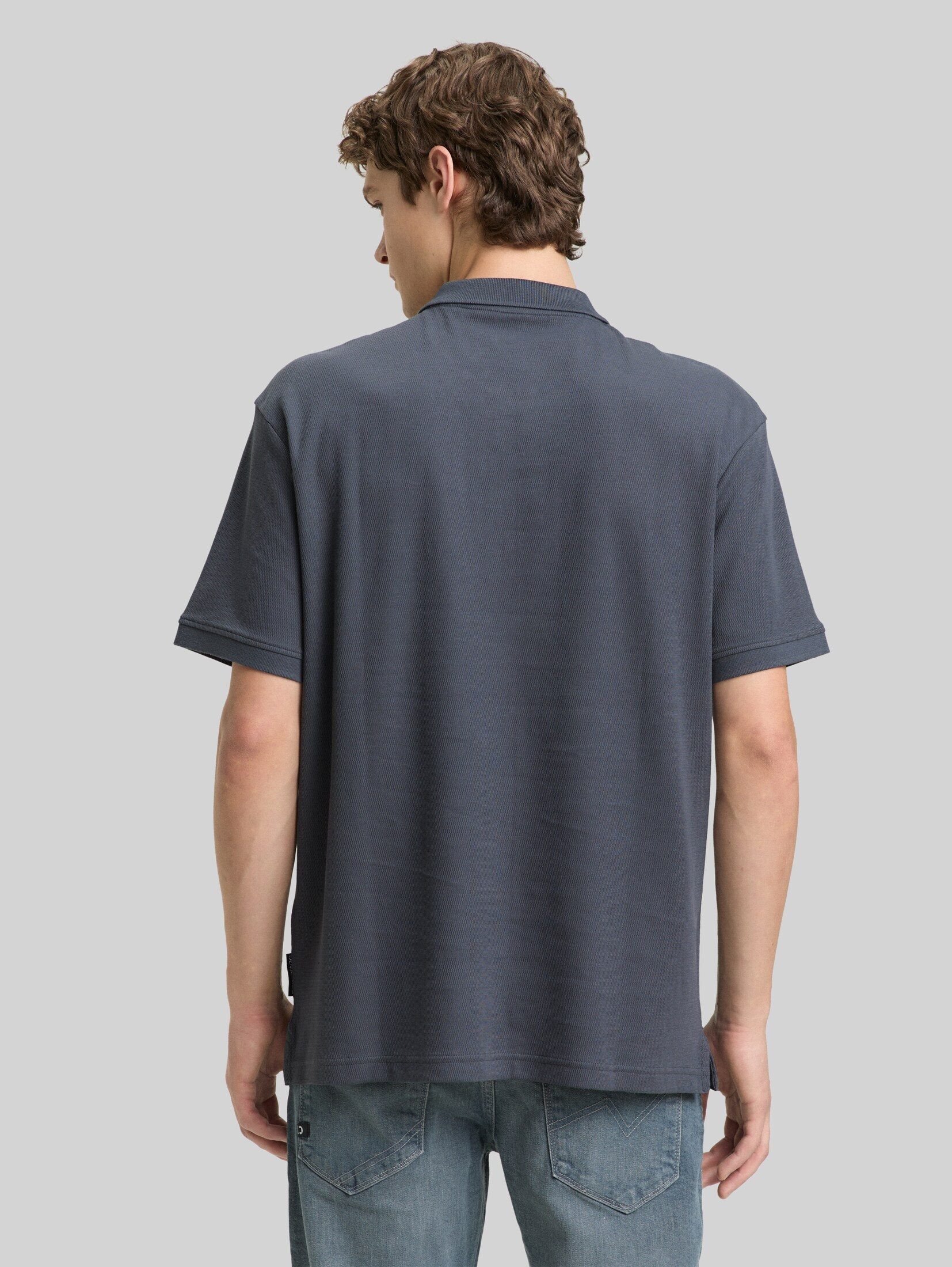 TOM TAILOR Denim Poloshirt Poloshirts Relaxed Fit Poloshirt mit Reißverschluss