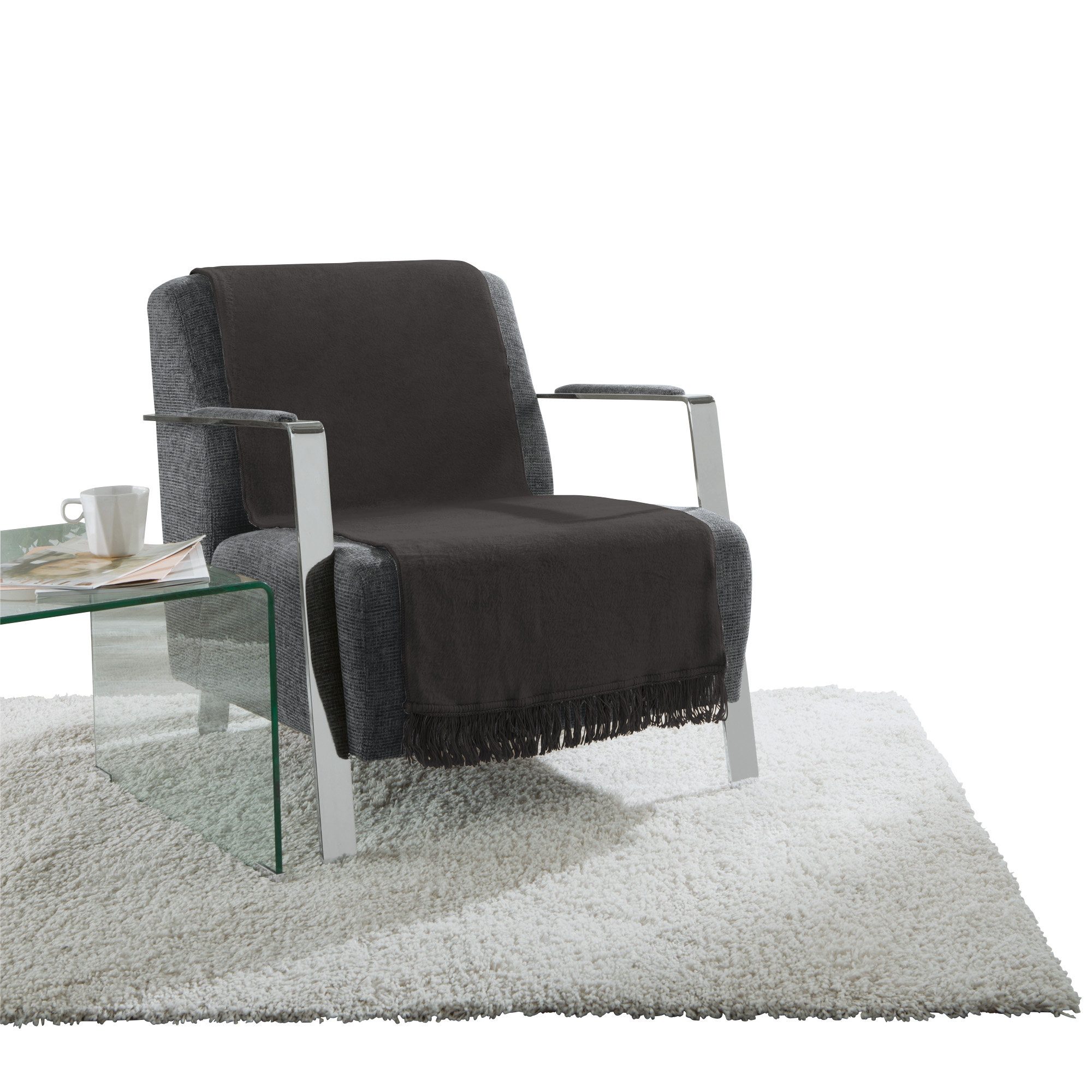 Erwin Müller Sesselschoner Sessel- und Sofaschoner "Catania", Baumwollmischung Uni