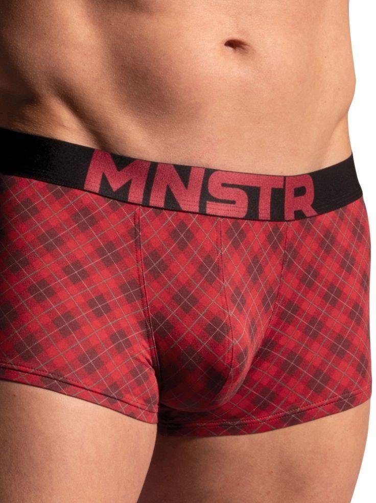Manstore MANSTORE Micro Pants, check M2224 Boxer red