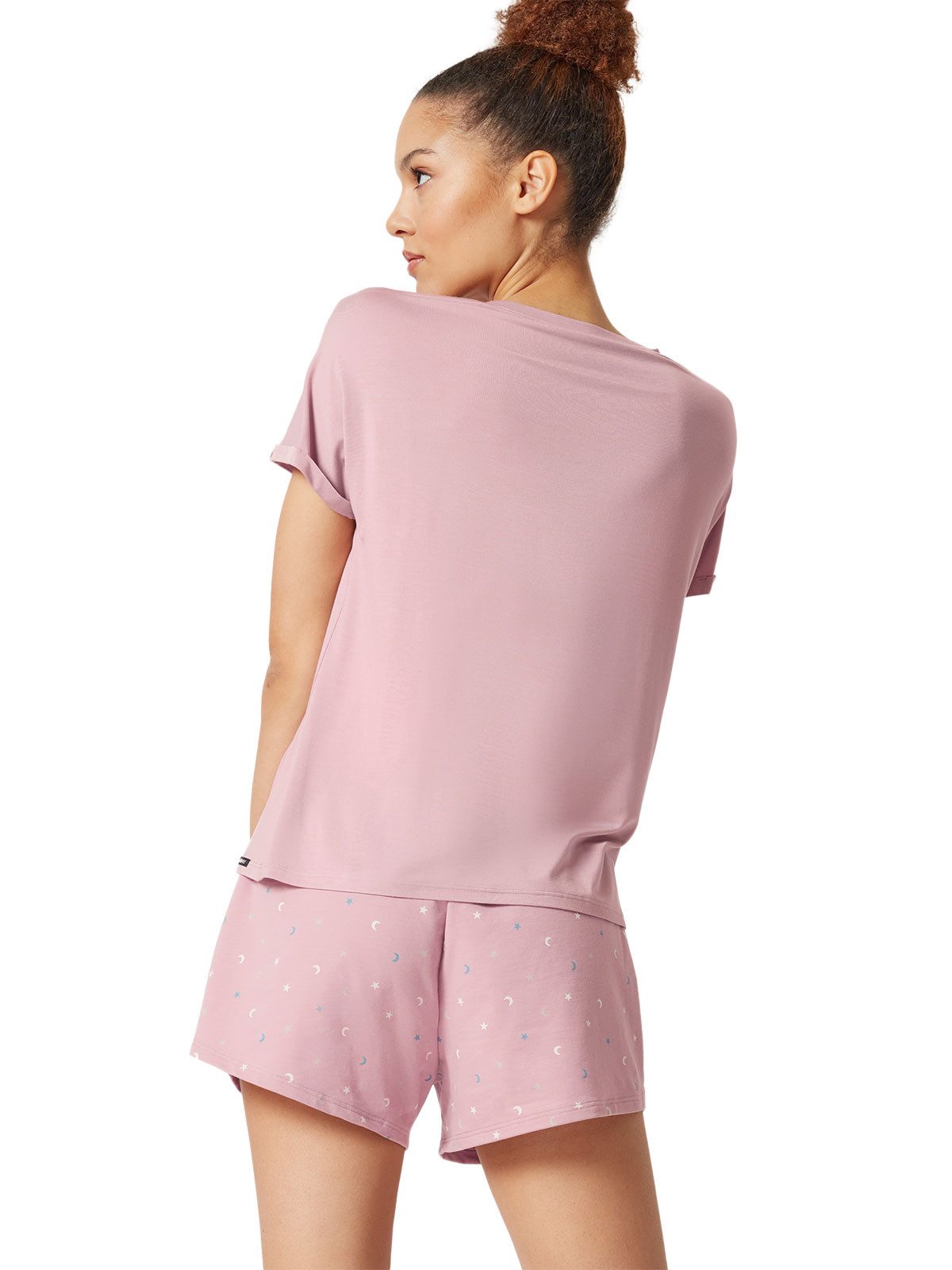 Skiny T-Shirt Damen Shirt kurzarm Night In Mix & Match (Stück, 1-tlg)
