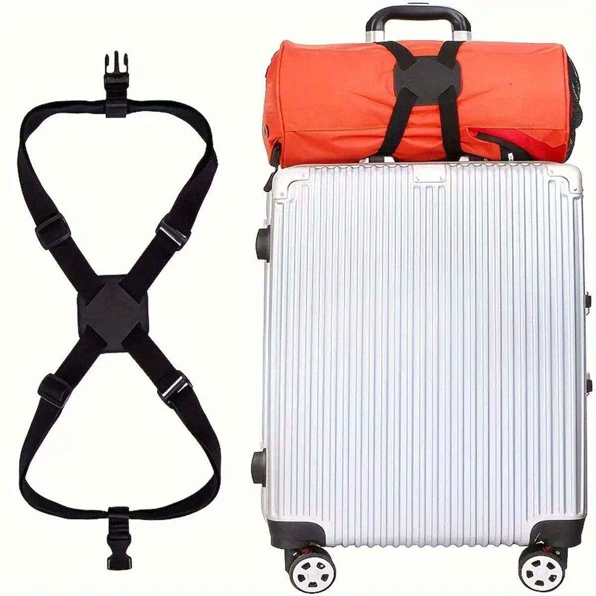 RefinedFlare Gepäckgurt Elastische Schnalle Gürtel Gepäckgurt, (Einfach Zu Reisen Koffer)