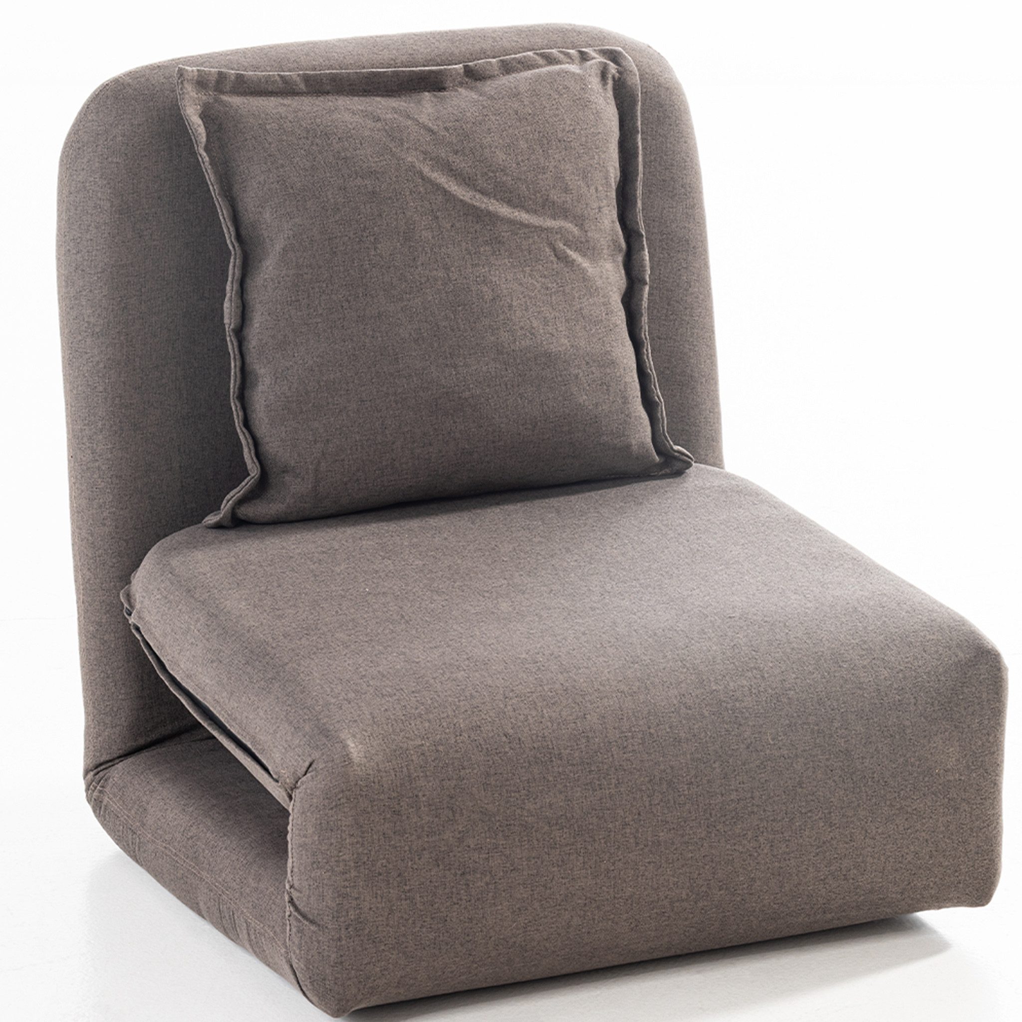 Happy Home Loungesofa 2-in-1 Bodensofa mit verstellbarer Rückenlehne, faltbar als Gästebett