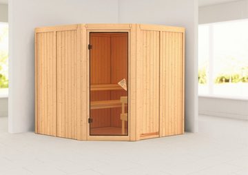 Karibu Sauna Jarla, BxTxH: 196 x 196 x 198 cm, 68 mm, (Set) ohne Ofen