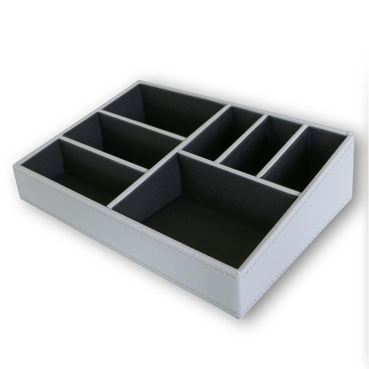 Giftcompany Schreibtischaufsatz Gift Company Büro-Organizer, MDF-Kunstleder, grau