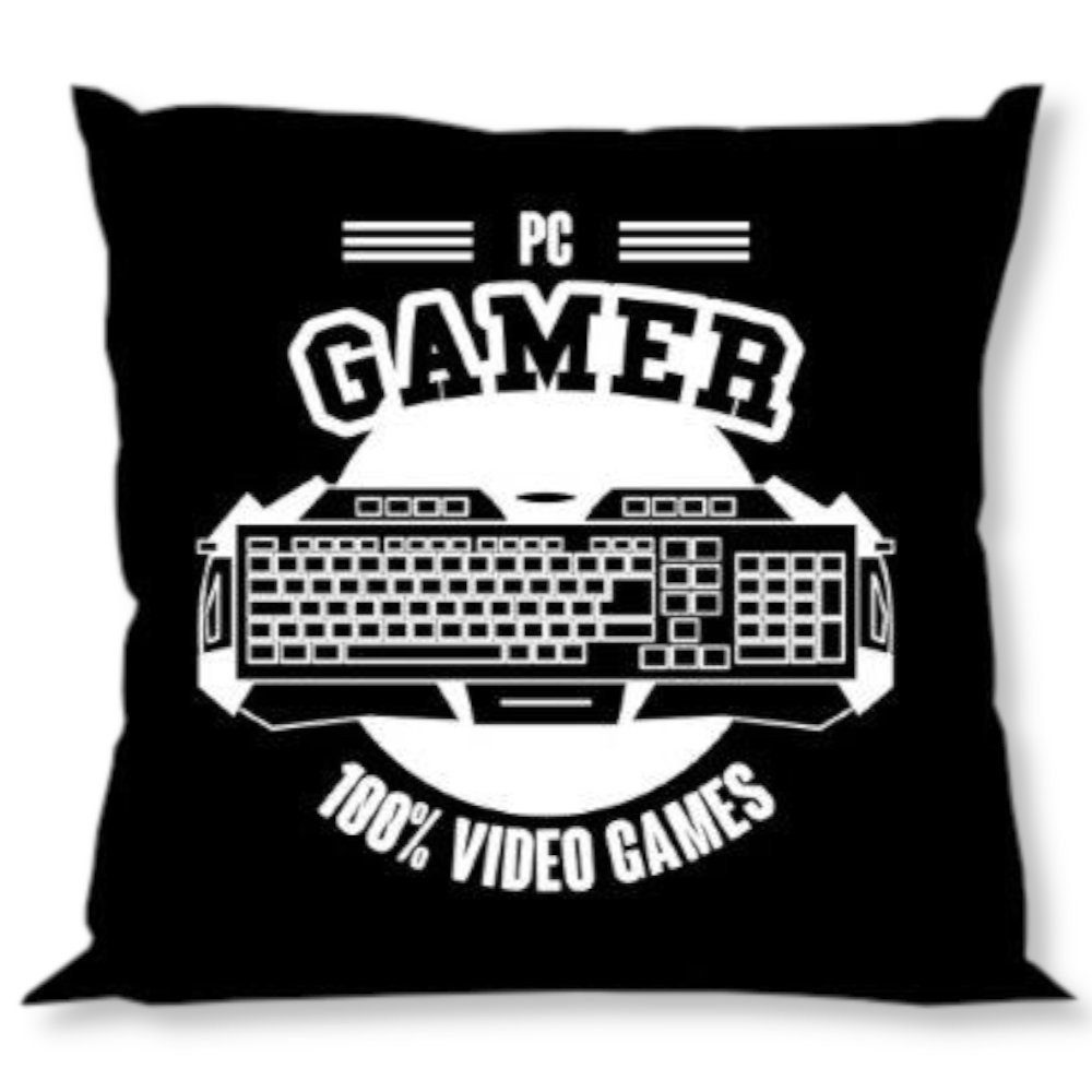 Kuschelkissen 40 Kissen 40 Dekokissen KK Gamer cm x Dekokissen